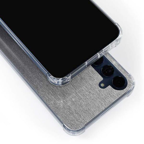 Brushed Steel Texture Galaxy A35 5G Clear Case