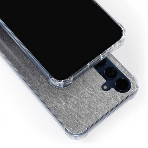 Brushed Steel Texture Galaxy A55 5G Clear Case