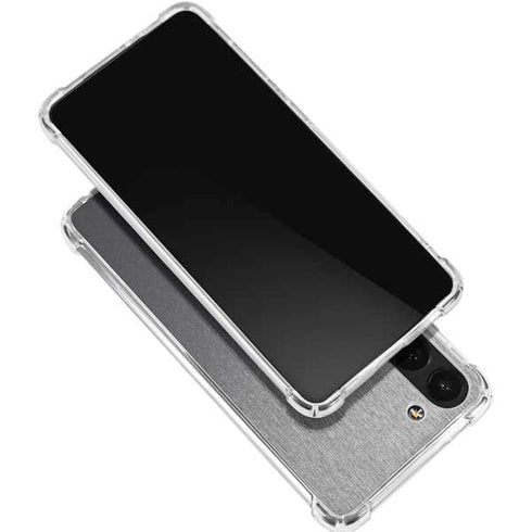 Brushed Steel Texture Galaxy S24 FE Clear Case