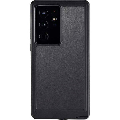 Brushed Steel Texture Galaxy S24 Ultra Waterproof Case