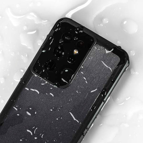 Brushed Steel Texture Galaxy S24 Ultra Waterproof Case