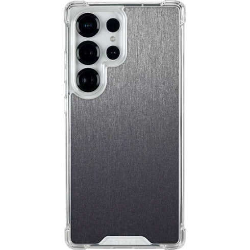 Brushed Steel Texture Galaxy S25 Ultra Clear Case
