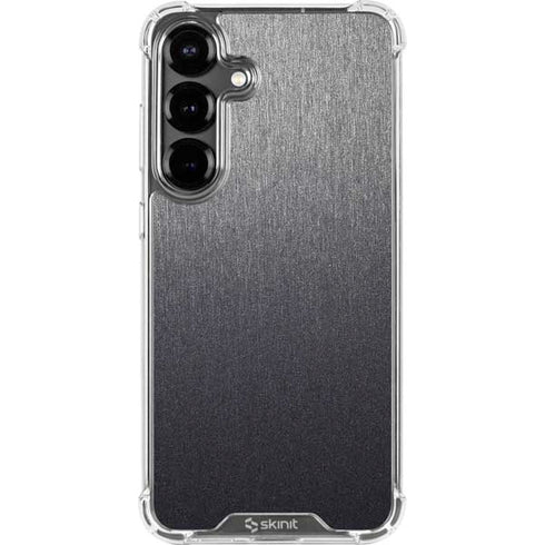 Brushed Steel Texture Galaxy S26 Clear Case