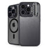 Brushed Steel Texture iPhone 14 Pro Kickstand Case