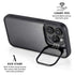Brushed Steel Texture iPhone 14 Pro Kickstand Case