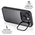 Brushed Steel Texture iPhone 15 Kickstand Case