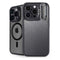 Brushed Steel Texture iPhone 15 Pro Kickstand Case