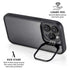 Brushed Steel Texture iPhone 15 Pro Kickstand Case