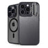 Brushed Steel Texture iPhone 15 Pro Max Kickstand Case