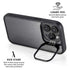 Brushed Steel Texture iPhone 15 Pro Max Kickstand Case
