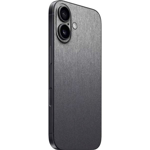 Brushed Steel Texture iPhone 16 Plus Skin
