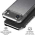 Brushed Steel Texture iPhone 17 Air Clear Case