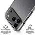 Brushed Steel Texture iPhone 17 Pro Clear Case