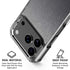 Brushed Steel Texture iPhone 17 Pro Max Clear Case