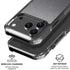 Brushed Steel Texture iPhone 18 Pro Clear Case