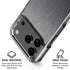 Brushed Steel Texture iPhone 18 Pro Clear Case