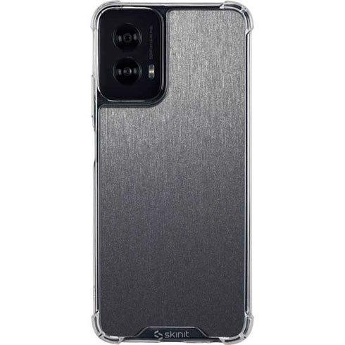 Brushed Steel Texture Moto G Power 5G (2024) Clear Case