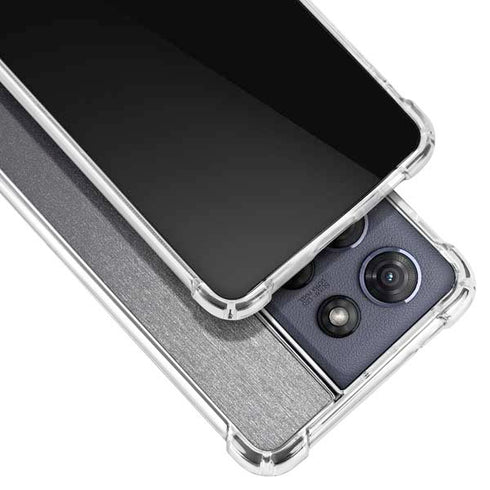 Brushed Steel Texture Moto G Power 5G (2025) Clear Case