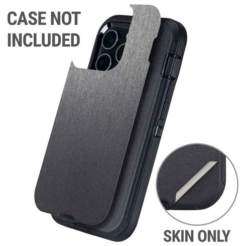 Specialty Vinyl Brushed Steel Texture Otterbox Defender iPhone Skin