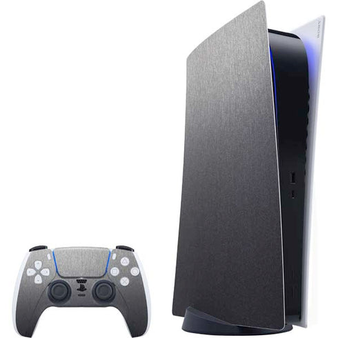 Brushed Steel Texture PlayStation PS5 Skins