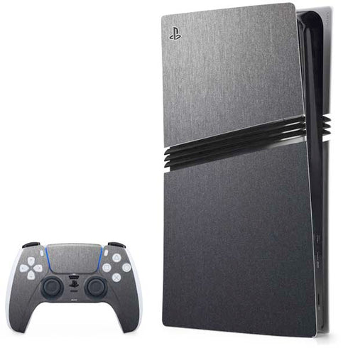 Brushed Steel Texture PS5 Pro Bundle Skin