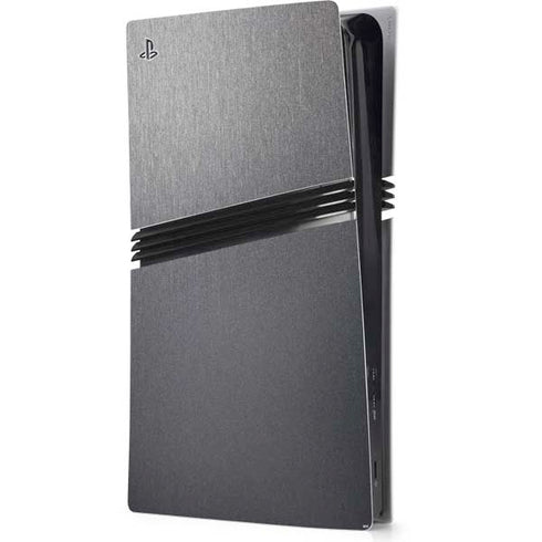 Brushed Steel Texture PS5 Pro Console Skin