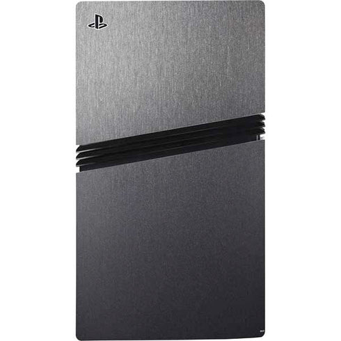 Brushed Steel Texture PS5 Pro Console Skin