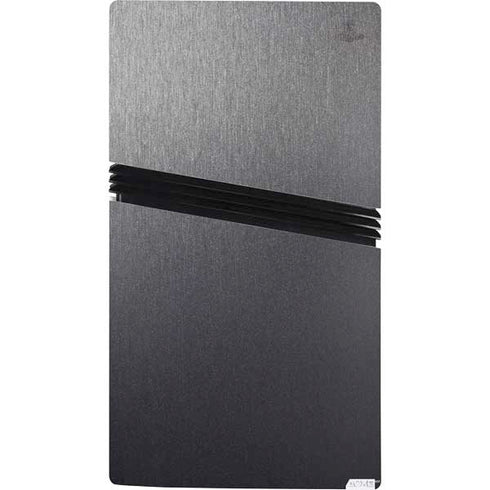Brushed Steel Texture PS5 Pro Console Skin