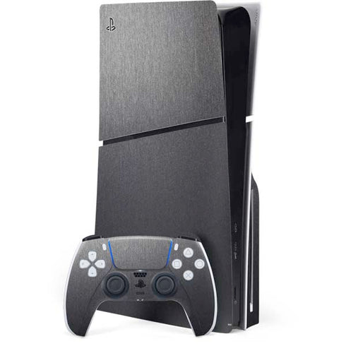 Brushed Steel Texture PlayStation PS5 Skins