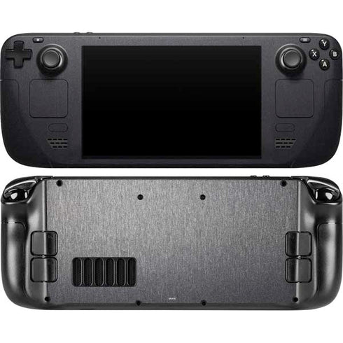 Brushed Steel Texture Steam Deck Handheld Gaming Computer OLED Skin