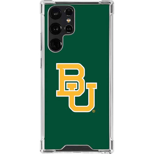 Baylor University BU - Green Galaxy S22 Ultra Clear Case