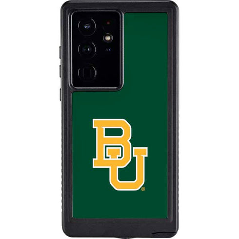 Baylor University BU - Green Galaxy S24 Ultra Waterproof Case