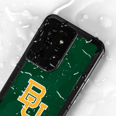 Baylor University BU - Green Galaxy S24 Ultra Waterproof Case