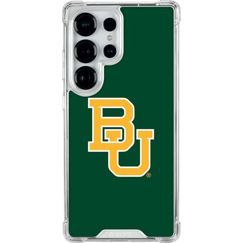Baylor University BU - Green Galaxy S25 Ultra Clear Case