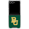 Baylor University BU - Green Galaxy Z Flip7 Clear Case