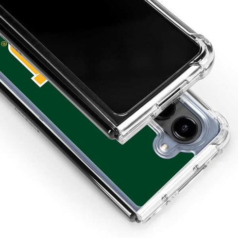 Baylor University BU - Green Galaxy Z Fold5 5G Clear Case
