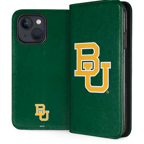 Baylor University BU - Green iPhone 14 Folio Case