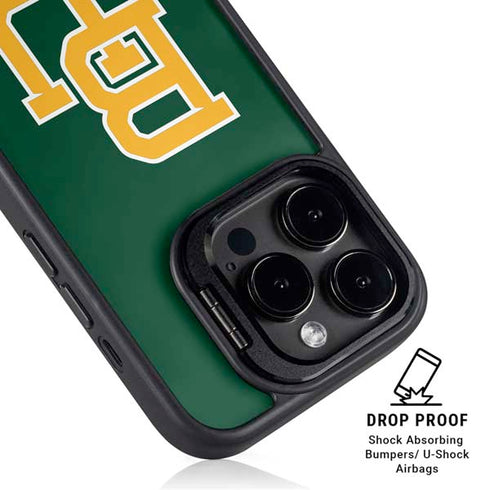 Baylor University BU - Green iPhone 14 Pro Max Kickstand Case