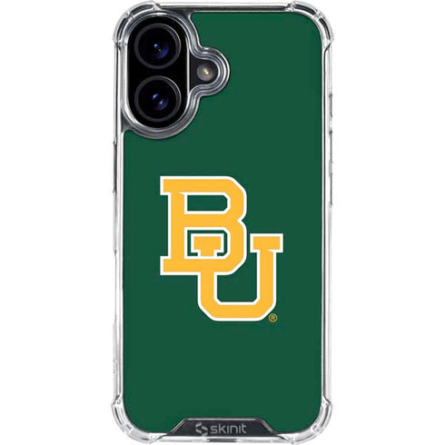 Baylor University BU - Green iPhone 16 Clear Case