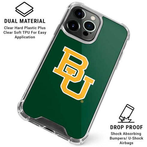 Baylor University BU - Green iPhone 16 Pro Max Clear Case