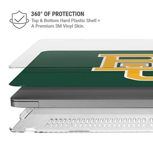 Baylor University BU - Green MacBook Pro 14in (2021-24) Case plus Skin