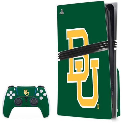 Baylor University BU - Green PS5 Pro Disk Bundle Skin