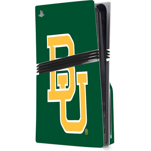 Baylor University BU - Green PS5 Pro Disk Console Skin