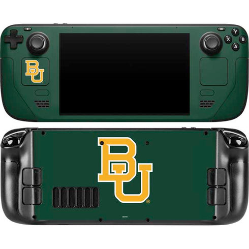 Baylor University BU - Green Steam Deck Handheld Gaming Computer OLED Skin