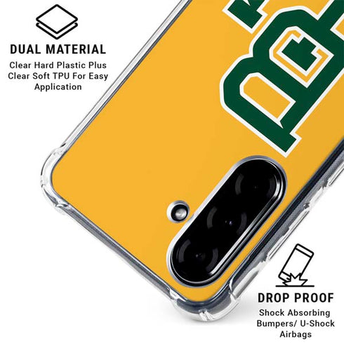 Baylor University BU Yellow Galaxy A36 5G Clear Case