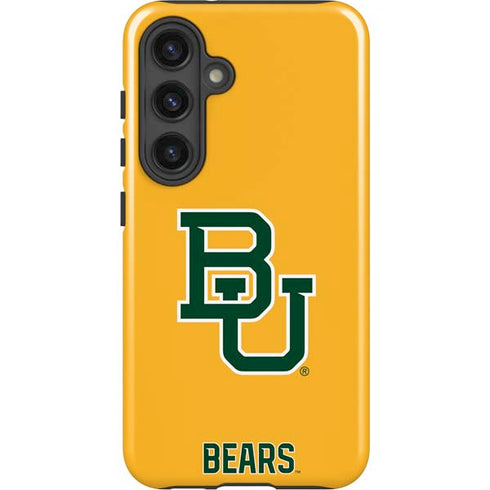 Baylor University BU Yellow Galaxy S25 Impact Case