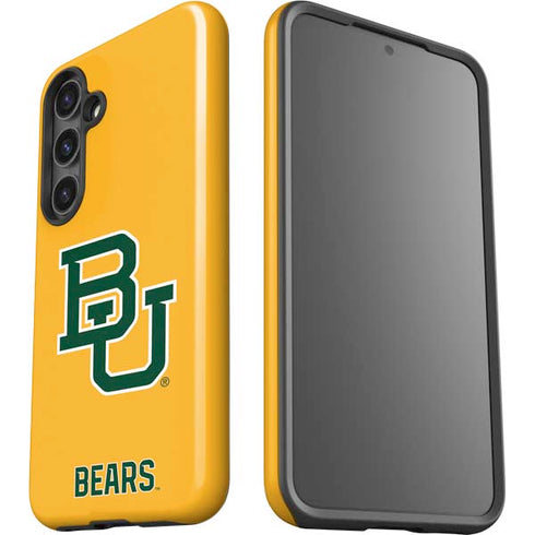 Baylor University BU Yellow Galaxy S25 Impact Case