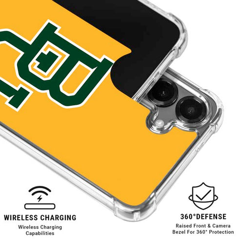 Baylor University BU Yellow Galaxy S26 Clear Case