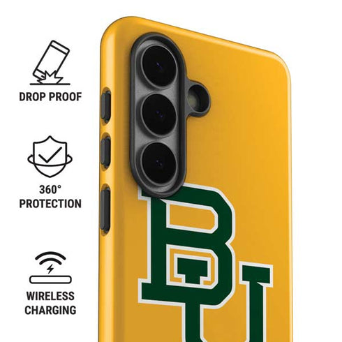 Baylor University BU Yellow Galaxy S26 Plus Impact Case