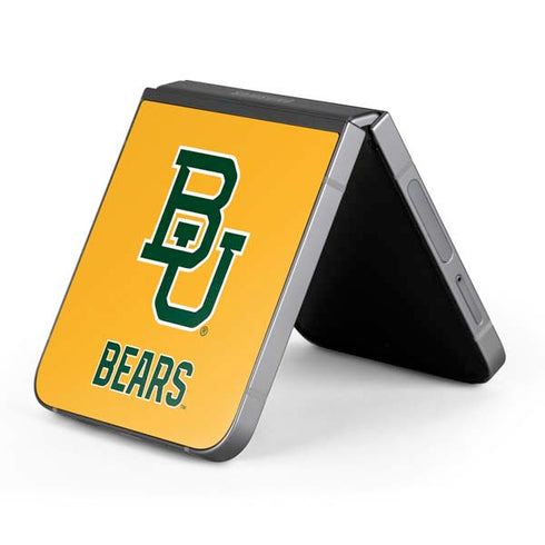 Baylor University BU Yellow Galaxy Z Flip6 Skin